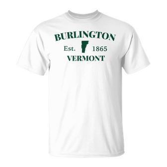 Burlingtonermontt シティステートカレッジ 観光のお土産 Tシャツ - Kawaiitshirt