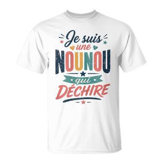 Cadeau Nounou Qui Déchire Original Babysitter Nourrice Drole T-Shirt - Cadeauxyz