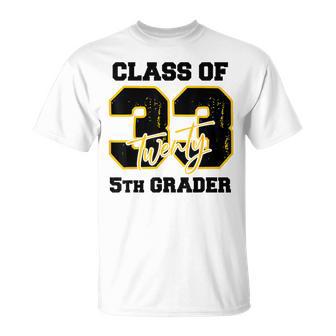 Class Of 2033 5Th Grader Elementary School Back To School T-Shirt | Mazezy