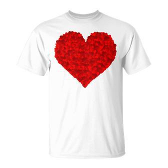 Cœur Rouge Pour Laaint-Valentin Pour Petite Amie Lui Elle T-Shirt - Cadeauxyz