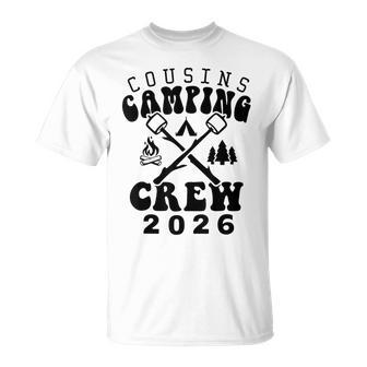 Cousins Camping Crew 2026 Matching Family Camp Cute T-Shirt | Mazezy