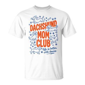 Dachshund Mom Club T-Shirt - Monsterry
