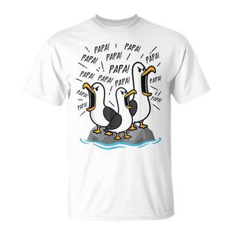 Dad Seagull Papa Seagulls Fathers Day Humor T-Shirt - Thegiftio UK