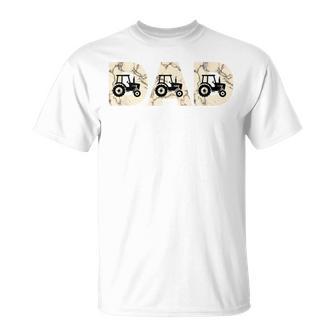 Dad Tractor Farm Father Fathers Day For Men T-Shirt - Thegiftio UK
