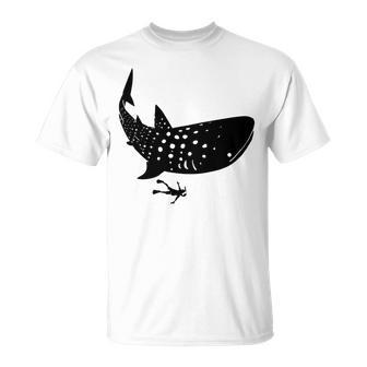 De Buceo Con Tiburones Ballena Tiburón Manga Larga Camiseta unisex - Regaloses