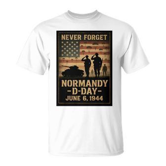 Día D 82 Aniversario Normandía 1944 Homenaje Militar Hombres Camiseta unisex - Regaloses