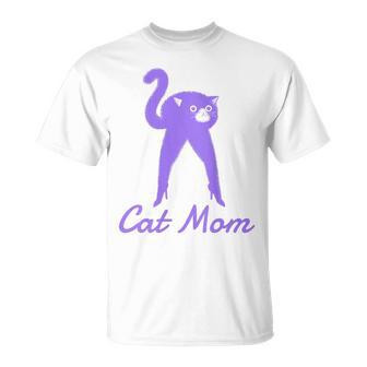 Divertida Camisa De Gato Para Mamá Día De La Madre In Mangas Camiseta unisex - Regaloses
