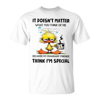 It Doesnt Matter What You Think Of Me Because My Imaginary T-Shirt - Monsterry