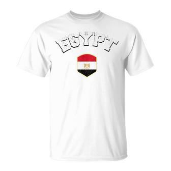Egypt Flag Proud Egyptian Egypt Red T-Shirt - Thegiftio UK