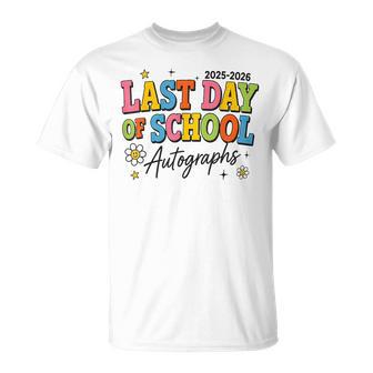 End Of Term Signatures 2025-2026 Student Teacher Autographs T-Shirt - Thegiftio