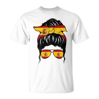 Española Chica España Bandera Española Orgullosa Camiseta unisex - Regaloses