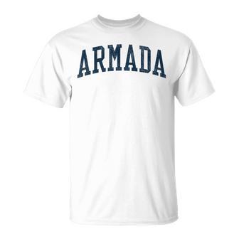 Estampado Jsn2 De Armada Miintage Athleticports En Azul Marino Camiseta unisex - Regaloses