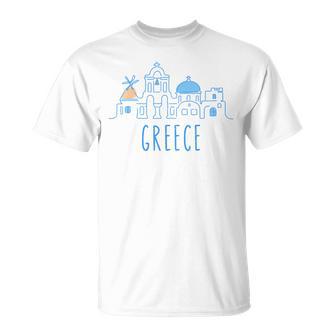 Europe Greece Athens Santorini Family Vacation Souvenir T-Shirt - Thegiftio