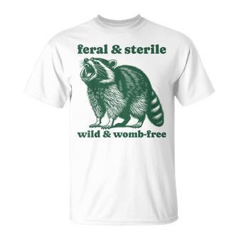 Feral And Sterile Raccoon Hysterectomy Uterus Women's T-Shirt - Thegiftio UK