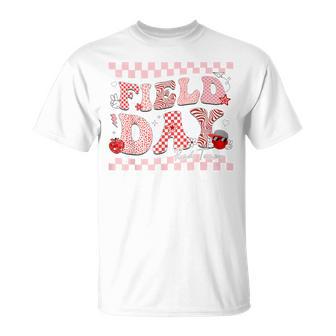 Field Day Red Team Smile Face Retro Kids T-Shirt - Monsterry