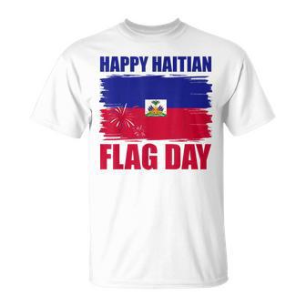 Fireworks Happy Haitian Flag Day Haiti Pride Kids T-Shirt | Mazezy