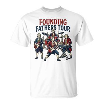 Founding Fathers Rock Band Tour 1776 History T-Shirt | Seseable UK