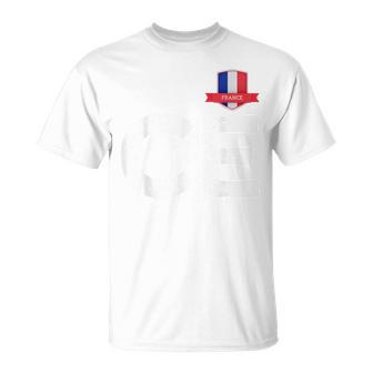 France France Drapeau Homme Lettre C Et E France Bleu T-Shirt - Cadeauxyz