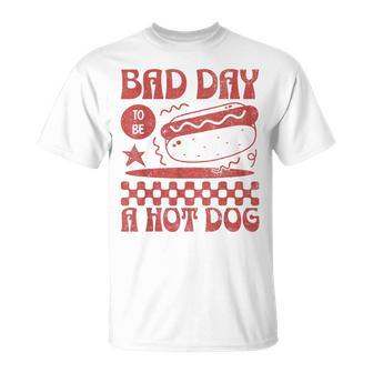 4Th Of July Bad Day To Be A Hot Dog T-Shirt - Thegiftio UK