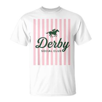Derby Social Club Vibes Friends Weekend Party Humor T-Shirt | Mazezy
