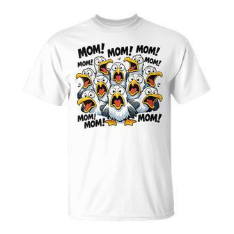 Seagull Mom Mother's Day Bird Animal Mother Bird T-Shirt - Monsterry