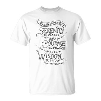 God Grant Me The Serenity To Accept The Things I Cannot T-Shirt - Thegiftio UK