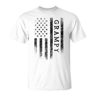 Grampy Patriotic American Usa Flag Father's Day Grampy T-Shirt - Thegiftio UK