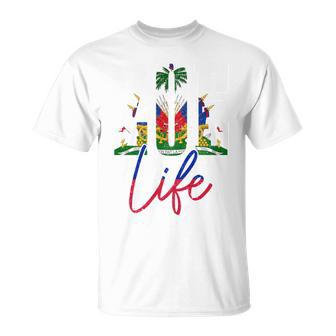Haiti Flag Zoe Haitian Life Pride Vintage Haiti Comfort Colors Crop Top T-Shirt - Monsterry