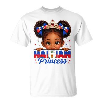 Haitian Princess Haiti Flag Day Melanin Girls Kids Toddlers T-Shirt | Mazezy
