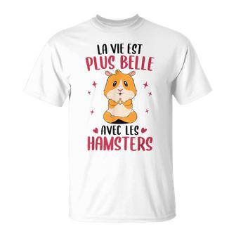 Hamster Drole Fille Enfantie Avec Hamsters T-Shirt - Cadeauxyz