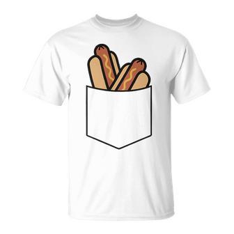 Hotdog Pocket Hotdog In The Pocket Minimalist T-Shirt - Thegiftio UK