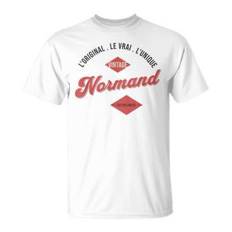 Idée-Cadeau Normand L'original L'unique Humour Normandie T-Shirt - Cadeauxyz