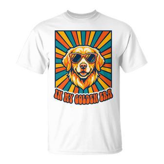 In My Golden Era レトロレトリバー ドッグサングラス グラフィックtシャツ 長袖tシャツ Tシャツ - Kawaiitshirt