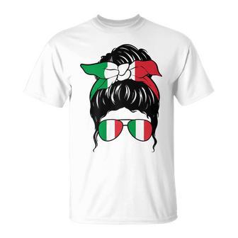 Italiana Chica Italia Bandera Italiana Italia Ragazza Italiana Camiseta unisex - Regaloses