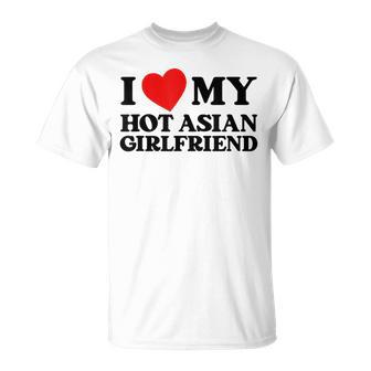 J'aime Ma Copine Asiatiqueexy Drôle J'aime Ma Copine T-Shirt - Cadeauxyz