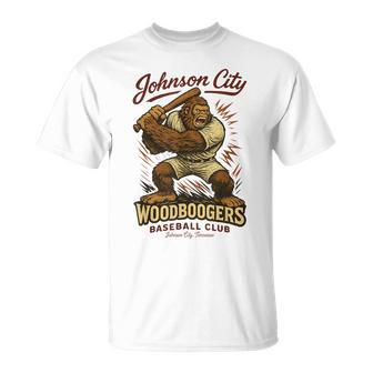 Johnson City Woodboogers Retro Baseball Club T-Shirt - Thegiftio UK