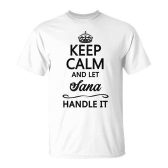 Keep Calm And Letana Handle It 面白い名前ギフト Tシャツ - Kawaiitshirt