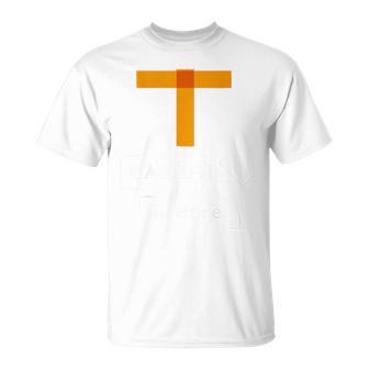 Kenko ひとことシリーズ「バミリ Bamiri Is Here 」［Orange］［背面デザイン］ Tシャツ - Kawaiitshirt