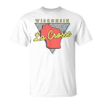 La Crosse ウィスコンシン ヴィンテージ Wi レトロ トライアングル Tシャツ - Kawaiitshirt