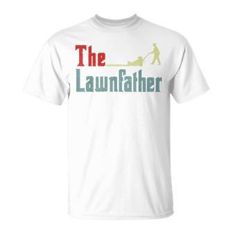 The Lawnfather Dad Lawn Mower Papa Yard Work T-Shirt - Thegiftio UK