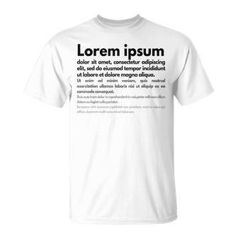 Lorem Ipsum Tシャツ - Kawaiitshirt