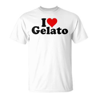 I Love Heart Gelato Gelato Maglietta - Novitaregali