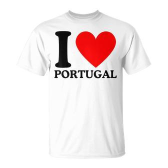 I Love Portugal I Heart Portugal Camiseta unisex - Regaloses
