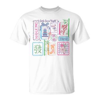 Mahjong Girls Game Night Mahjong Love Playing Chinese T-Shirt - Thegiftio
