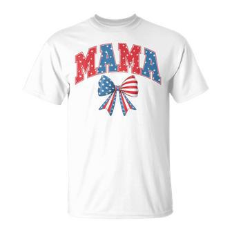 Mama Mini Cute 4Th Of July Mom Kids American Family Matching T-Shirt - Monsterry