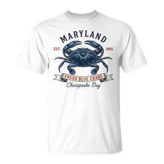 Maryland State Flag Crab T-Shirt | Mazezy