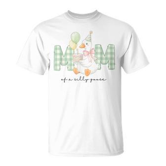 Mom Of The Silly Goose Birthday Matching Family Outfit T-Shirt - Monsterry