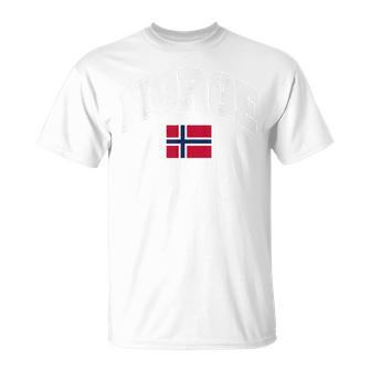Norway Norge Norwegian Flag Graphic T-Shirt | Mazezy