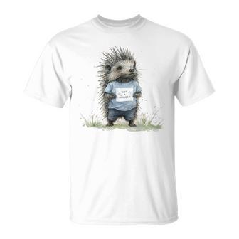 Not A Hugger Hedgehog T-Shirt - Thegiftio UK