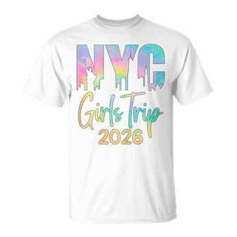 Nyc Girls Trip 2026 New York City Birthday Bachelorette T-Shirt - Thegiftio